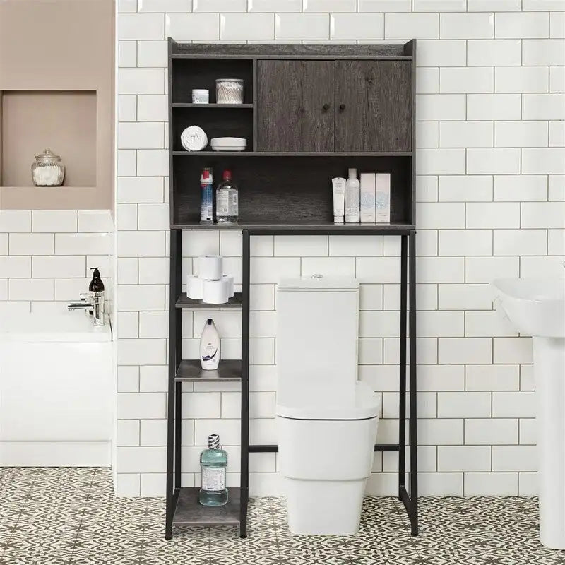 Meuble de rangement pour toilettes - 11,81P x 31,5L x 61,4H