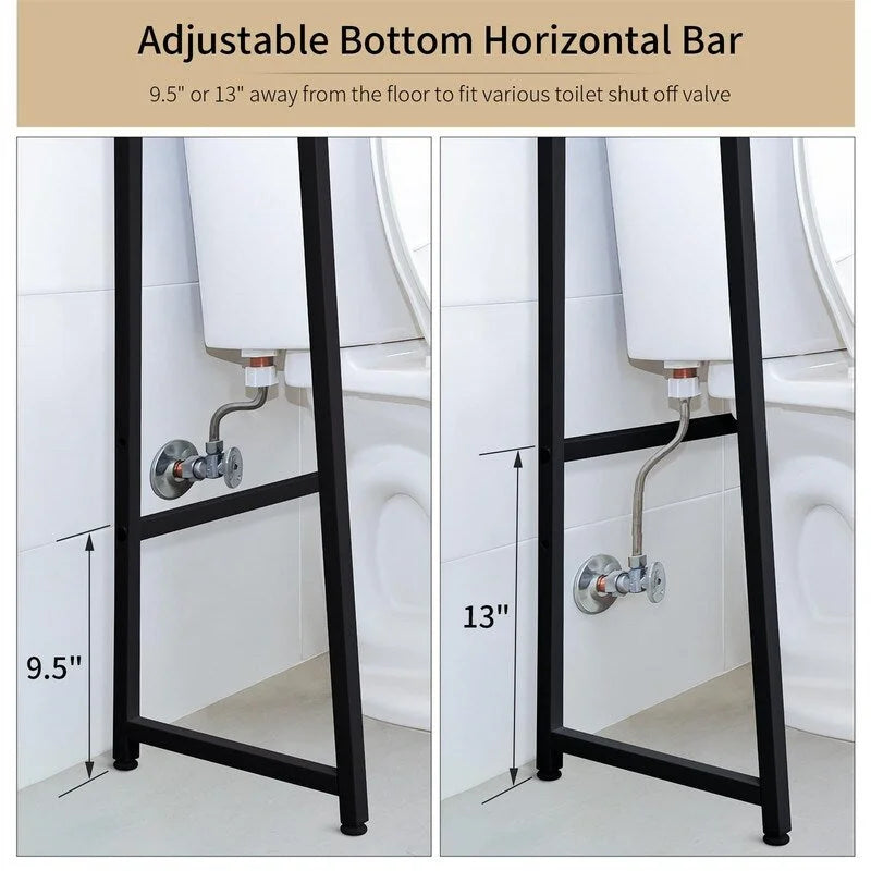 Meuble de rangement pour toilettes - 11,81P x 31,5L x 61,4H
